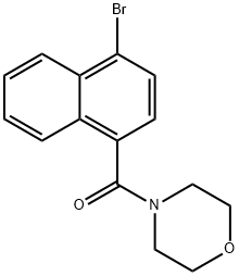 4-[(4-BroMonaphthalen-1-yl)carbonyl]Morpholine Struktur