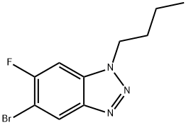 5-BroMo-1-butyl-6-fluorobenzotriazole Struktur