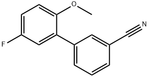 3-(5-Fluoro-2-Methoxyphenyl)benzonitrile Struktur