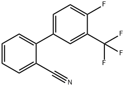 2-[4-Fluoro-3-(trifluoroMethyl)phenyl]benzonitrile Struktur