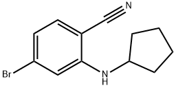 4-BroMo-2-(cyclopentylaMino)benzonitrile Struktur