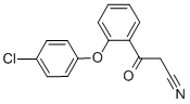 2-(4-CHLOROPHENOXY)-BETA-OXO-BENZENEPROPANENITRILE Struktur