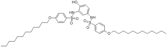 2,4-Bis(4-(Dodecyloxy)Benzenesulfonamido)Phenol Struktur