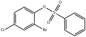 Benzenesulfonic acid, 2-bromo-4-chlorophenyl ester Struktur