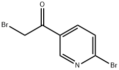 2-BROMO-1-(6-BROMOPYRID-3-YL)ETHANONE Struktur