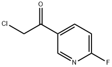 Ethanone, 2-chloro-1-(6-fluoro-3-pyridinyl)- (9CI) Struktur