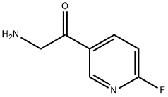 Ethanone, 2-amino-1-(6-fluoro-3-pyridinyl)- (9CI) Struktur