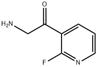 Ethanone, 2-amino-1-(2-fluoro-3-pyridinyl)- (9CI) Struktur