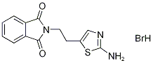 2-[2-(2-Amino-1,3-thiazol-5-yl)ethyl]-1H-isoindole-1,3(2H)-dione hydrobromide Struktur