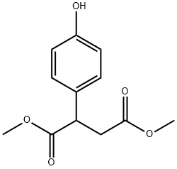 Butanedioic acid, 2-(4-hydroxyphenyl)-, 1,4-diMethyl ester Struktur