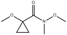 Cyclopropanecarboxamide, N,1-dimethoxy-N-methyl- (9CI) Struktur