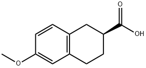 (S)-6-METHOXY-1,2,3,4-TETRAHYDRO-NAPHTHALENE-2-CARBOXYLIC ACID Struktur