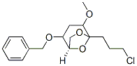 6,8-Dioxabicyclo3.2.1octane, 5-(3-chloropropyl)-4-methoxy-2-(phenylmethoxy)-, 1R-(exo,exo)- Struktur