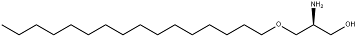 1-O-HEXADECYL-2-DESOXY-2-AMINO-SN-GLYCEROL Struktur