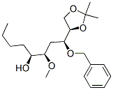 1,3-Dioxolane-4-butanol, .alpha.-butyl-.beta.-methoxy-2,2-dimethyl-.delta.-(phenylmethoxy)-, 4R-4R*(.alpha.S*,.beta.R*,.delta.S*)- Struktur