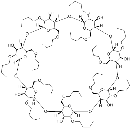 HEPTAKIS(2,6-DI-O-''BUTYL)-BETA-CYCLODEXTRIN**** Struktur