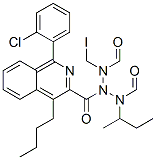 1-(2-chlorophenyl)-N-(1-methylpropyl)-N-(4-butyl-(N,N-dimethylamino)-3-isoquinolinecarboxamide)methyl iodide Struktur