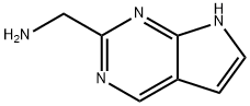 7H-pyrrolo[2,3-d]pyrimidin-2-ylmethanamine Struktur