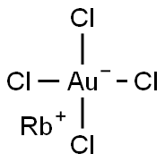 rubidium tetrachloroaurate  Struktur