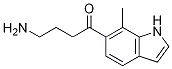 1-Butanone, 4-aMino-1-(7-Methyl-1H-indol-6-yl)- Struktur