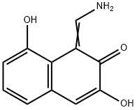 2(1H)-Naphthalenone, 1-(aminomethylene)-3,8-dihydroxy- (9CI) Struktur