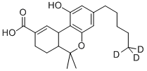 (+/-)-11-NOR-9-CARBOXY-DELTA9-THC-D3 Struktur