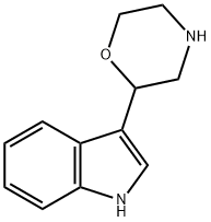 1H-Indole, 3-(2-Morpholinyl)- Struktur