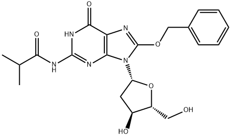 8-BENZYLOXY-N2-ISOBUTYRYL-2'-DEOXYGUANOSINE Struktur