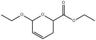 6-Ethoxy-3,6-dihydro-2H-pyran-2-carboxylic acid ethyl ester Struktur