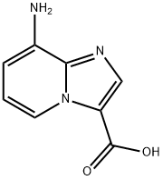 IMidazo[1,2-a]pyridine-3-carboxylic acid, 8-aMino- Struktur