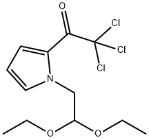 1-(2,2-DIETHOXYETHYL)-2-TRICHLOROACETYLPYRROLE Struktur