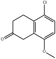 5-Chloro-8-methoxyl-2-tetralone Struktur