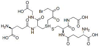 S-(4-bromo-2,3-dioxobutyl)glutathione Struktur