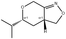 7H-Pyrano[3,4-c]isoxazole,3,3a,4,5-tetrahydro-5-(1-methylethyl)-,trans-(9CI) Struktur