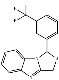 1H,3H-Thiazolo[3,4-a]benzimidazole, 1-[3-(trifluoromethyl)phenyl]- Struktur