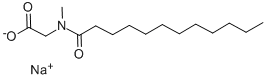 Sodium N-lauroylsarcosinate Struktur