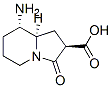 2-Indolizinecarboxylicacid,8-aminooctahydro-3-oxo-,[2R-(2alpha,8beta,8abeta)]-(9CI) Struktur