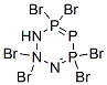 2,2,4,4,6,6-hexabromo-2,2,4,4,6,6-hexahydro-1,2,3,4,5,6-triazatriphosphorine Struktur