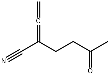 Hexanenitrile, 2-ethenylidene-5-oxo- (9CI) Struktur