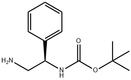 [(1R)-2-AMINO-1-PHENYLETHYL]-CARBAMIC ACID 1,1-DIMETHYLETHYL ESTER Struktur