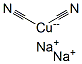 sodium dicyanocuprate Struktur