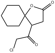 1-Oxaspiro[4.5]decan-2-one, 4-(chloroacetyl)- (9CI) Struktur