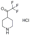 4-(Trifluoroacetyl)piperidine HCl Struktur