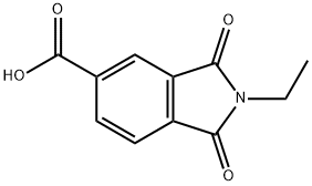 2-ethyl-1,3-dioxoisoindoline-5-carboxylic acid Struktur