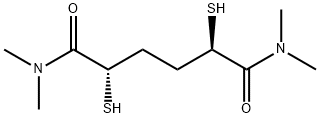 2,5-dimercapto-N,N,N',N'-tetramethyladipamide Struktur