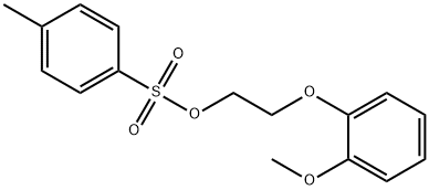 2-(2-Methoxyphenoxy)ethyl-4-methylbenzensulfonate Struktur