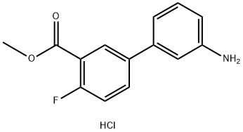 Methyl 5-(3-aMinophenyl)-2-fluorobenzoate, HCl Struktur