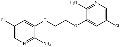 2-AMino-3-{2-[(2-AMino-5-chloropyridin-3-yl)oxy]ethoxy}-5-chloropyridine Struktur