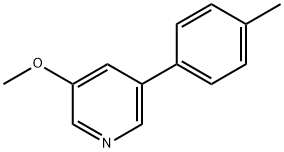 3-Methoxy-5-(4-Methylphenyl)pyridine Struktur