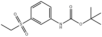 t-Butyl N-[3-(ethanesulfonyl)phenyl]carbaMate Struktur